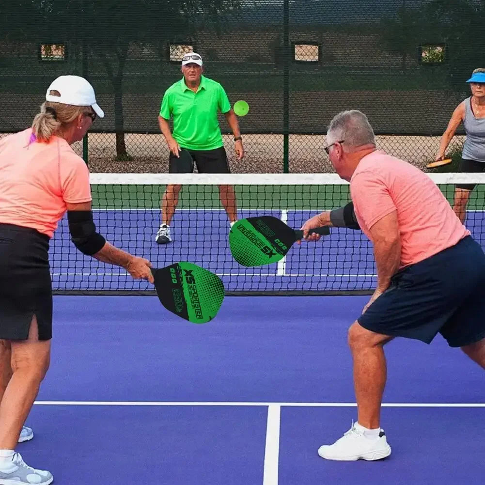 Pickleball Paddle Set With 2 Rackets 4 Balls