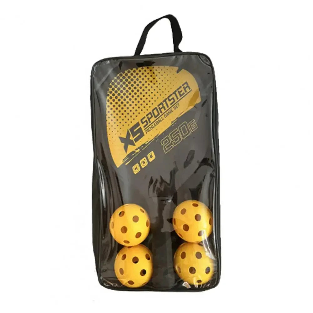 Pickleball Paddle Set With 2 Rackets 4 Balls