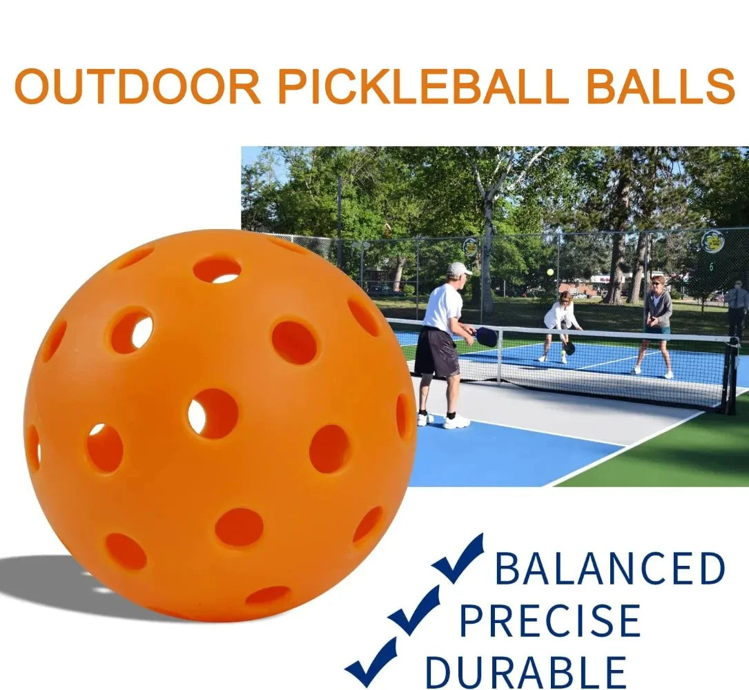 Pickleballs 74MM Durable 40 Holes Outdoor 6/12/24Pcs