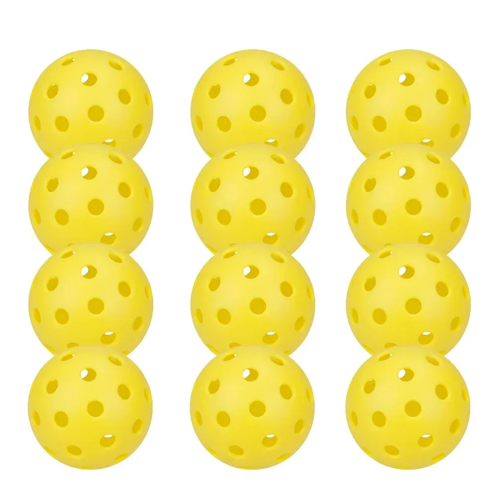 Pickleballs 74MM Durable 40 Holes Outdoor 6/12/24Pcs
