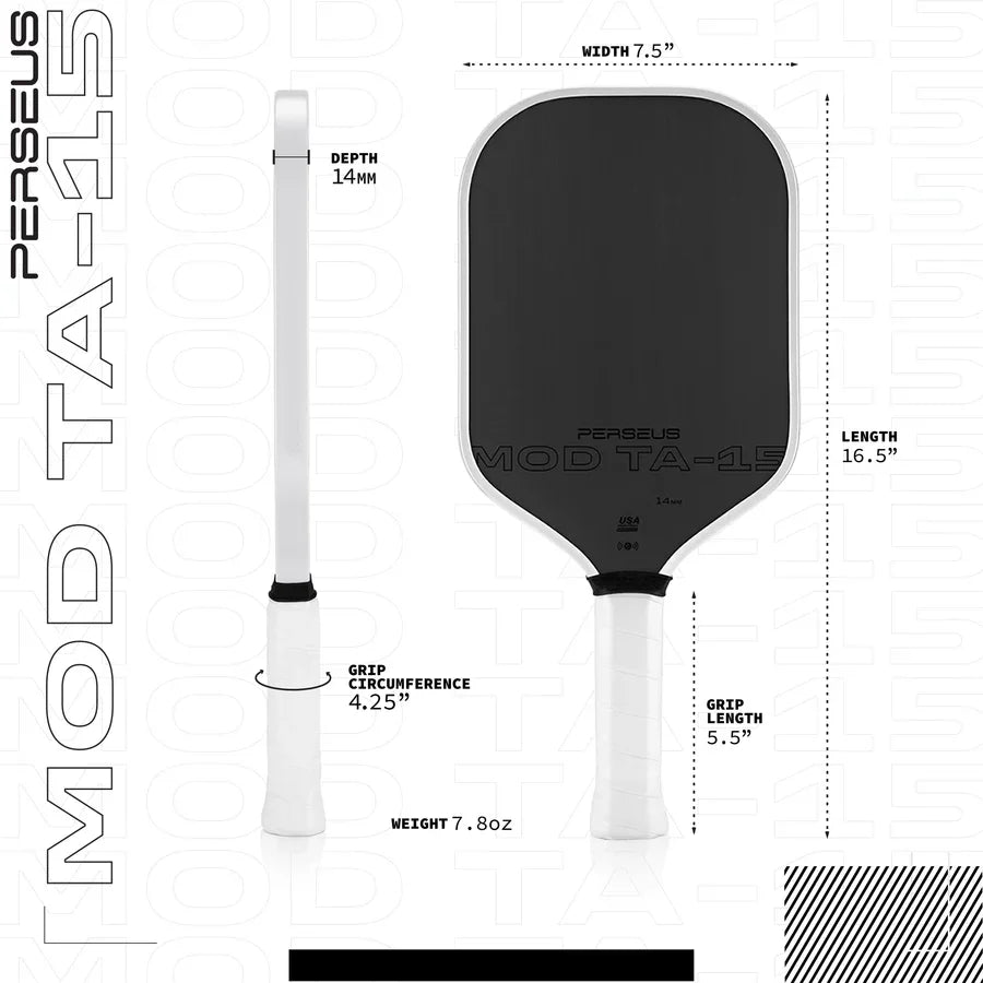 Pickleball Paddle Carbon Fiber MOD TA-15