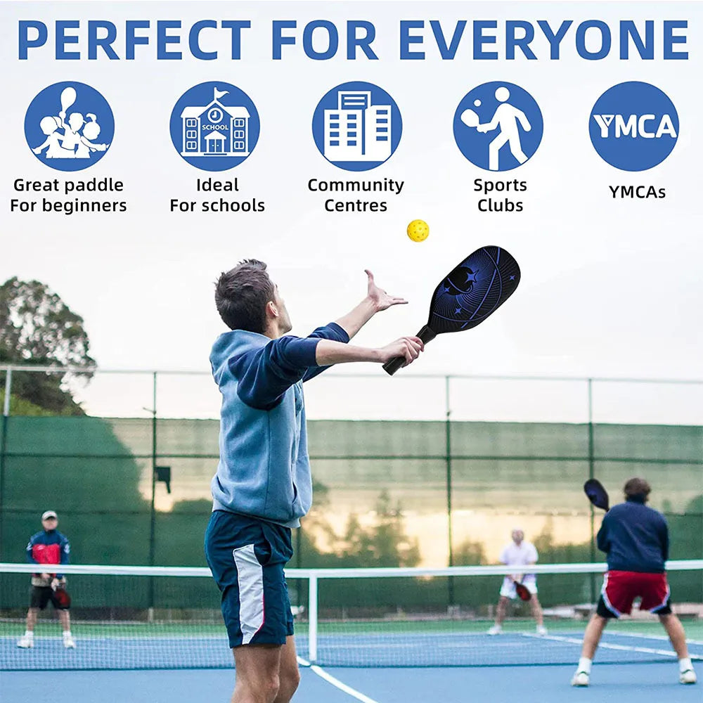 Pickleball Paddles Set-Graphite Glass Fiber