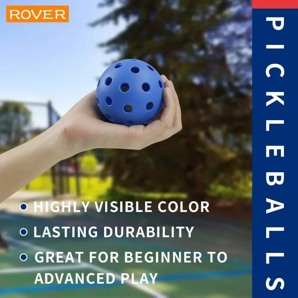 Pickleballs 74MM Durable 40 Holes Outdoor 6/12/24Pcs