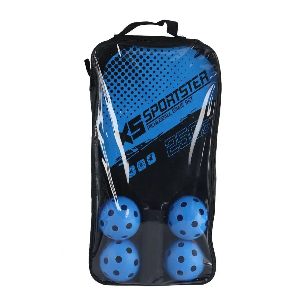 Pickleball Paddle Set With 2 Rackets 4 Balls