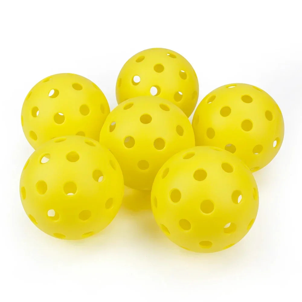 Pickleballs 74MM Durable 40 Holes Outdoor 6/12/24Pcs