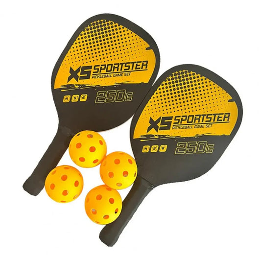 Pickleball Paddle Set With 2 Rackets 4 Balls