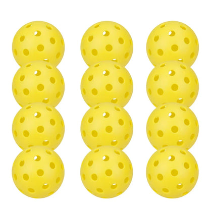 Pickleballs 74MM Durable 40 Holes Outdoor 6/12/24Pcs